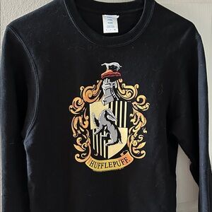 Port and Company Black Hufflepuff Sweater